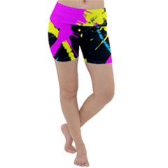 Splatter Splatter Lightweight Velour Yoga Shorts by ExtraGoodSauce
