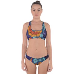 Koi Fish Cross Back Hipster Bikini Set by ExtraGoodSauce