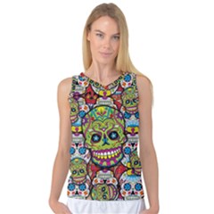 Sugar Skulls Women s Basketball Tank Top by ExtraGoodSauce