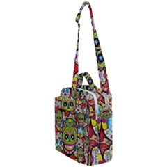 Sugar Skulls Crossbody Day Bag by ExtraGoodSauce