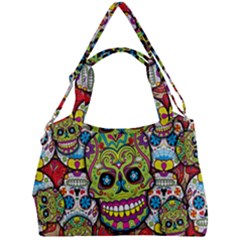 Sugar Skulls Double Compartment Shoulder Bag by ExtraGoodSauce