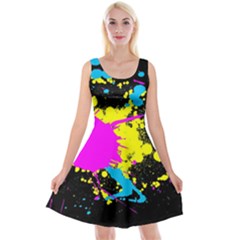 Splatter Splatter Reversible Velvet Sleeveless Dress by ExtraGoodSauce