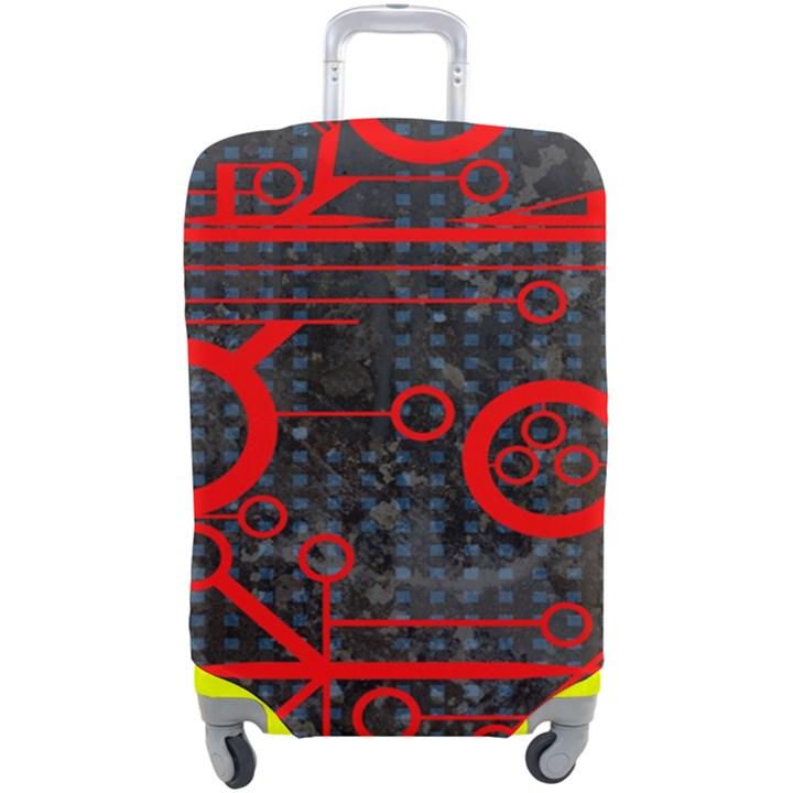 Tech - Red Luggage Cover (Large)