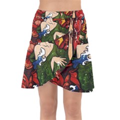 Geisha Geisha Wrap Front Skirt