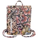 White Tiger Flap Top Backpack View3