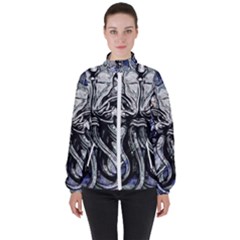 Kraken Women s High Neck Windbreaker by ExtraGoodSauce