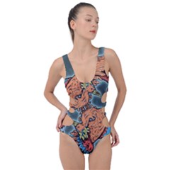 Chinese Phoenix Side Cut Out Swimsuit by ExtraGoodSauce