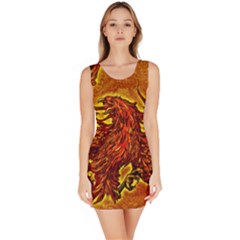 Phoenix Rising Bodycon Dress by ExtraGoodSauce