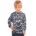 Sugar Skulls Bw Kids  Hooded Pullover View1