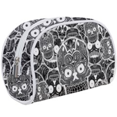 Sugar Skulls Bw Make Up Case (large) by ExtraGoodSauce