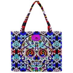 Sugar Skull Pattern 2 Mini Tote Bag by ExtraGoodSauce