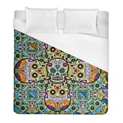 Sugar Skulls Pattern Duvet Cover (full/ Double Size) by ExtraGoodSauce