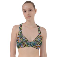 Sugar Skulls Pattern Sweetheart Sports Bra by ExtraGoodSauce