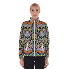 Sugar Skulls Pattern Winter Jacket by ExtraGoodSauce