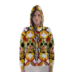 Sugar Skulls Women s Hooded Windbreaker