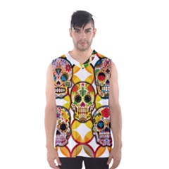 Sugar Skulls Men s Basketball Tank Top