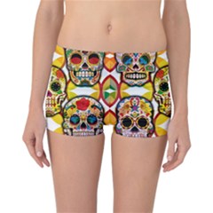 Sugar Skulls Reversible Boyleg Bikini Bottoms