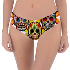 Sugar Skulls Reversible Classic Bikini Bottoms