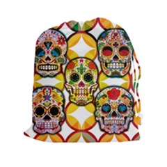 Sugar Skulls Drawstring Pouch (2XL)