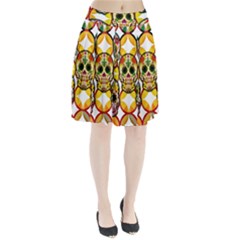 Sugar Skulls Pleated Skirt