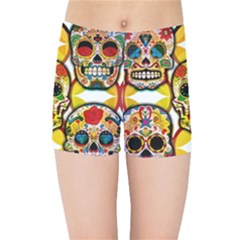 Sugar Skulls Kids  Sports Shorts