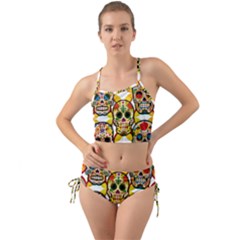 Sugar Skulls Mini Tank Bikini Set