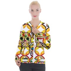 Sugar Skulls Casual Zip Up Jacket