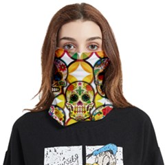 Sugar Skulls Face Covering Bandana (Two Sides)