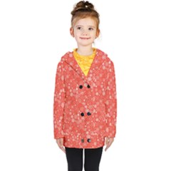 Christmas Snowflakes Kids  Double Breasted Button Coat by ExtraGoodSauce