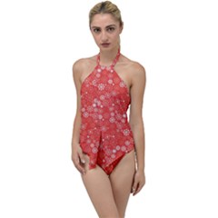 Christmas Snowflakes Go With The Flow One Piece Swimsuit by ExtraGoodSauce