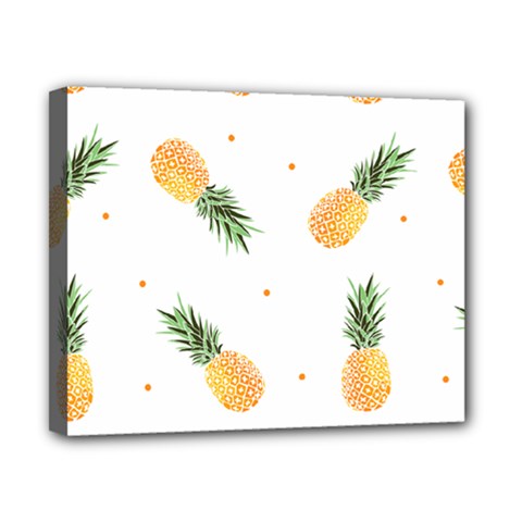 Pineapple Pattern Canvas 10  X 8  (stretched) by goljakoff