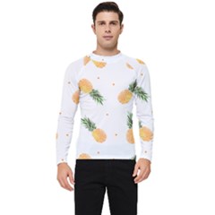 Pineapple Pattern Men s Long Sleeve Rash Guard