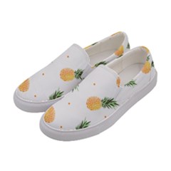 Pineapple Pattern Women s Canvas Slip Ons by goljakoff