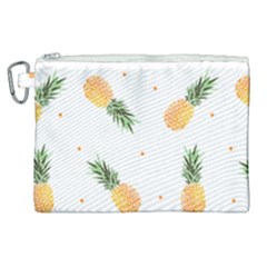 Pineapple Pattern Canvas Cosmetic Bag (xl) by goljakoff