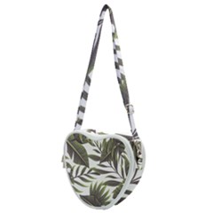 Green Leaves Heart Shoulder Bag by goljakoff