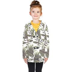 Green Leaves Kids  Double Breasted Button Coat by goljakoff