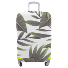 Green Leaves Luggage Cover (medium) by goljakoff