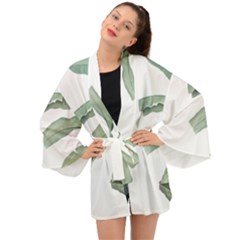 Banana Leaf Long Sleeve Kimono