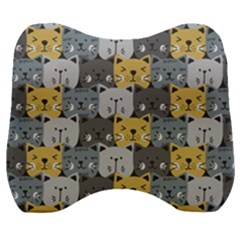 Cute Cat Pattern Velour Head Support Cushion