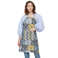 Cute Cat Pattern Pocket Apron