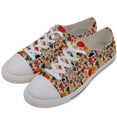 Garden Of Love Women s Low Top Canvas Sneakers by designsbymallika