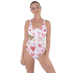 Beautiful Hearts Pattern Cute Cakes Valentine Bring Sexy Back Swimsuit by designsbymallika
