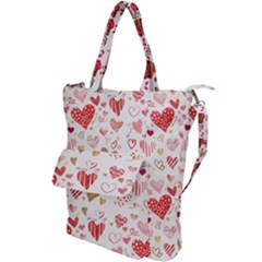 Beautiful Hearts Pattern Cute Cakes Valentine Shoulder Tote Bag by designsbymallika