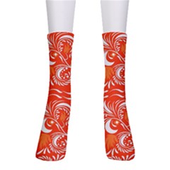 White Leaves Men s Crew Socks by Eskimos