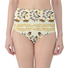 Decorative flowers Classic High-Waist Bikini Bottoms