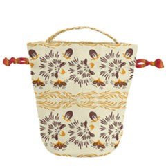 Decorative flowers Drawstring Bucket Bag