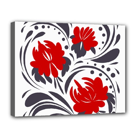 Red Leaves Canvas 14  X 11  (stretched) by Eskimos