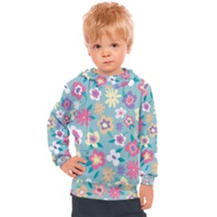 Floral Pattern Kids  Hooded Pullover by ExtraGoodSauce