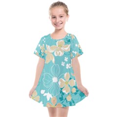 Floral Pattern Kids  Smock Dress