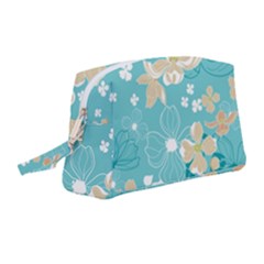 Floral Pattern Wristlet Pouch Bag (Medium)